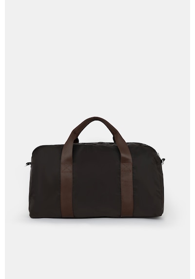 İcone Bag Kadın & Erkek Spor Çantası, Paraşüt Kumaş Önü Cepli Unisex Spor Fitness Gym Çantası Kahve