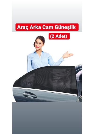 Araba Yan Cam 2 Adet Arka Cam Güneşlik Perde Videolu Tanıtım