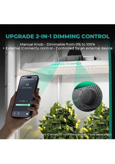Mars Hydro Ts1000 150w Bitki Yetiştirme Ledi-1663 Gri