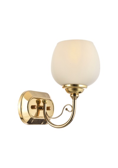 Lamore Home Belçim Opal Camlı Tekli Sarı Aplik Sarı