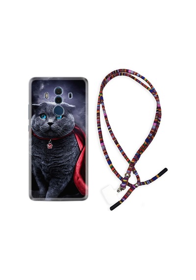 Huawei Mate 10 Pro Kılıf Rasta Boyun Askılı Super Cat 1666
