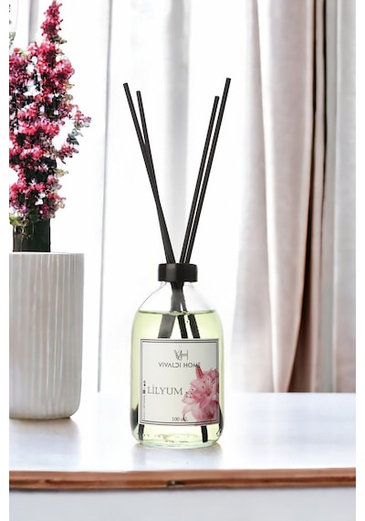 Vivaldi Home Lilyum Çiçeği Çubuklu Oda Kokusu Esansiyel Uçucu Yağ 100 ML