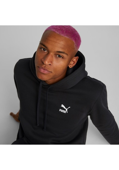 Puma Classics Hoodie Unisex Siyah Hoodie Düz 535596 Siyah