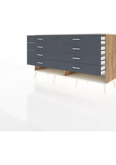 Hyperion Konsol 8 Çekmeceli 176x44x99 Çam-aytaşı/antrasit Atlas Çam/aytası - Atlas Çam Hyperion Konsol 8 Çekmeceli 176x44x99 Çam-aytaşı/antrasit Atlas Çam/aytası - Atlas Çam