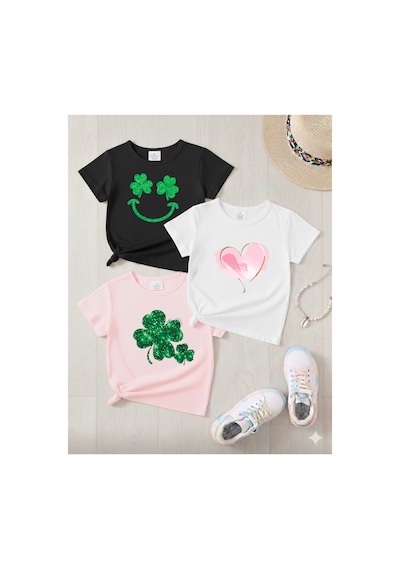 Stil-x Yeniz Sezon 3' Lü Takım Kız Çocuk Tshirt, Çok Renkli, %100 Pamuk Çok Renkli-y7 Stil-x Yeniz Sezon 3' Lü Takım Kız Çocuk Tshirt, Çok Renkli, %100 Pamuk Çok Renkli-y7