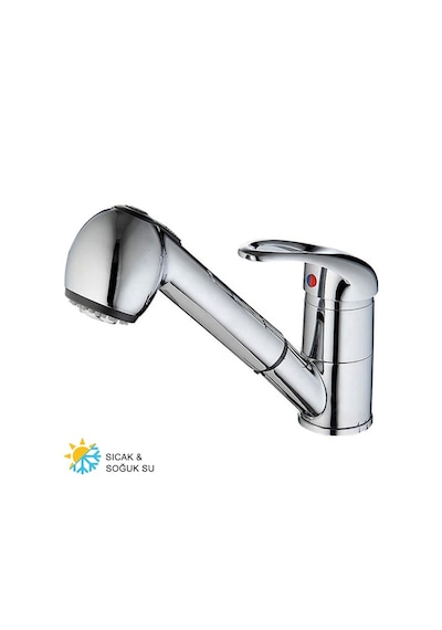 Kustar Berber Aç Kapa Spiral Hortumlu Lavabo Bataryası 150 CM