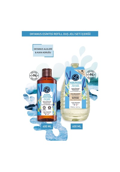 Yves Rocher Okyanus Esintisi Refill Yedek Duş Jeli Seti-9916710 600 Ml Diğer