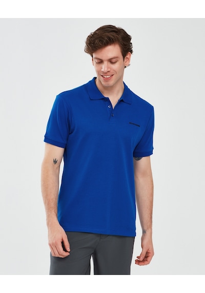 Skechers Polo Shirt M Short Sleeve Erkek Mavi Polo Yaka Tshirt S211800-403