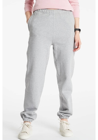 Nike Solo Swoosh Fleece Pant Pamuklu Şardonlu Bol Kesim Yüksek Bel Kadın Eşofman Altı Gri