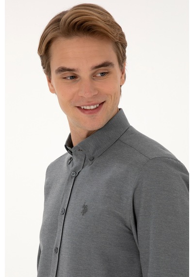 U.s. Polo Assn. Erkek Antrasit Gömlek Basic 50316723-vr006 Antrasit U.s. Polo Assn. Erkek Antrasit Gömlek Basic 50316723-vr006 Antrasit