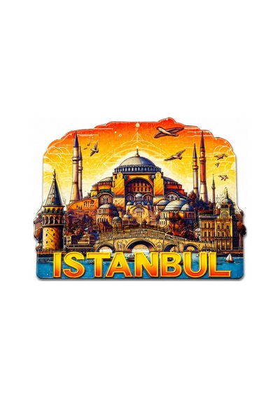 2 Adet İstanbul Temalı Silikon Buzdolabı Süsü Magnet, 8 7 Cm Ölçülü, Fridge Magnet, Dekoratif Mıknatıs