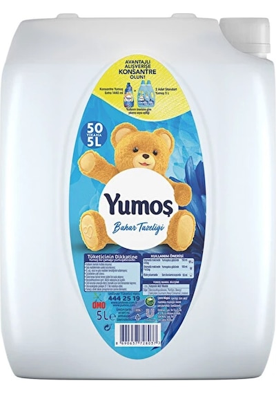 Yumoş Çamaşır Yumuşatıcısı 5 Lt Bahar Ve Çiçek Bahçesi 2 Li 2'li Set