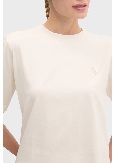 Guess Bayan T Shirt V4bı21 I3z14 G6k5 Ekru Ekru