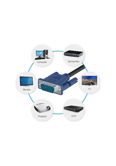 1.5M Vga Görüntü Kablosu Lcd Monitör Projeksiyon Için N11.75