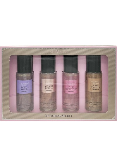 Victoria's Secret The Best Of Shimmer Işıltılı Vücut Spreyi Hediye Seti 4x75ml