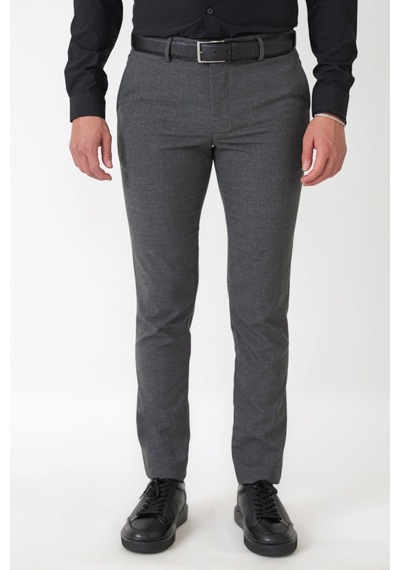 Slim Fit Yan Cep Esnek Yünlü Antrasit Pantolon P 1232
