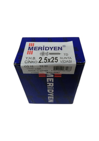2.5X25 Sunta Vidası (Kutu 1000 Adet)