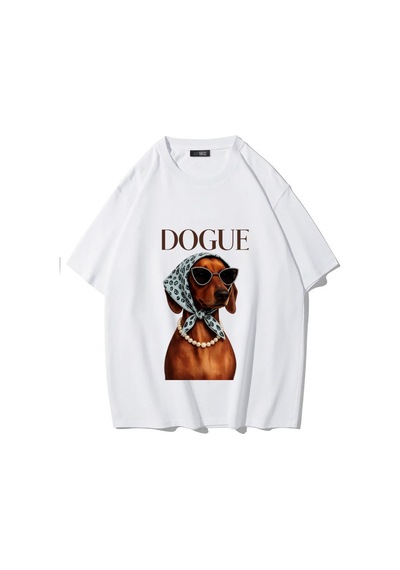 Brz Collectıon Brz Collection Unisex Oversize Dogue T-shirt Beyaz