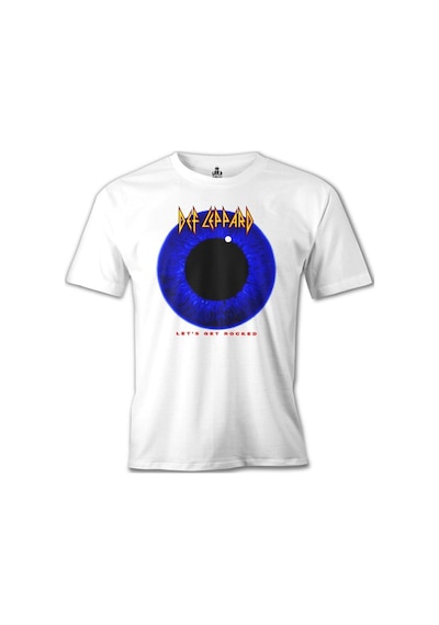 Def Leppard - Let'S Get Rocked Beyaz Erkek Tshirt