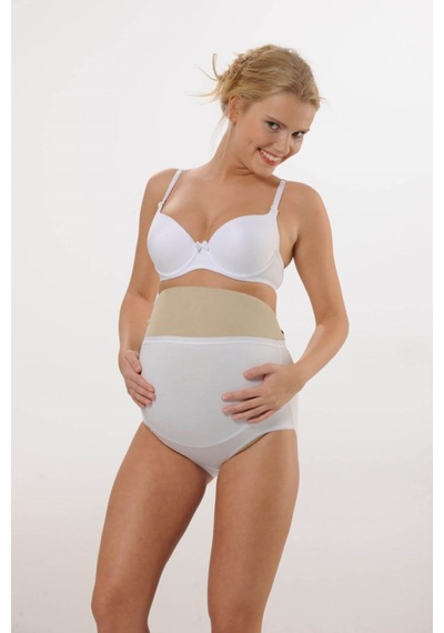 Hmd Underwear Kadın 3'lü Beyaz Pamuklu Yüksel Bel Hamile Lohusa Külot & Rahat Doku -hmd1413-3 Beyaz
