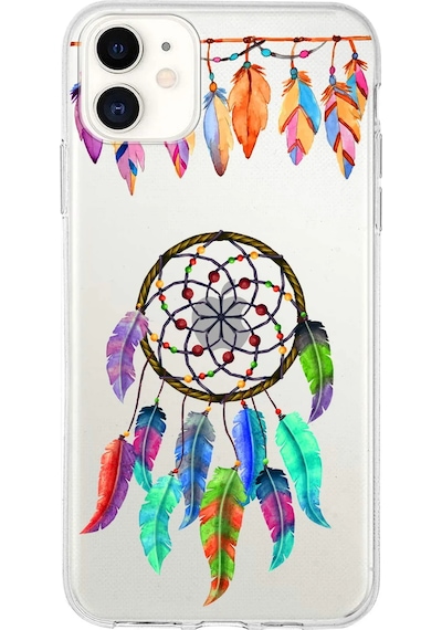 Printify Apple Uyumlu iPhone 11 İle 1mm Slim Fit Devil Eye 6 Baskılı Şeffaf Kılıf 0166f