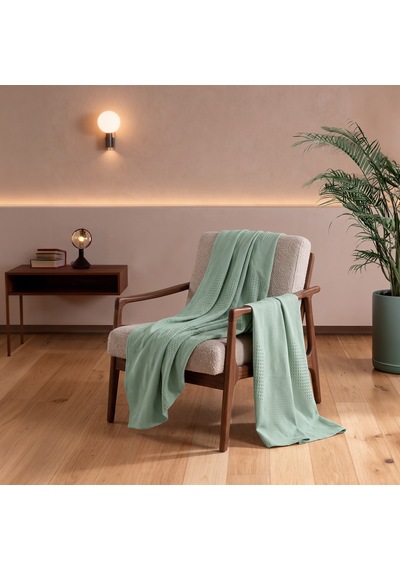 Maxstyle Spring %100 Pamuk Tek Kişilik Pike Çağla 180x230 Cm Renkli