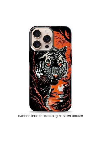İphone 16 Pro Kılıf Magsafe Uyumlu Hayvan Figürlü Premium Kapak Kılıf Soo-740 Desen4