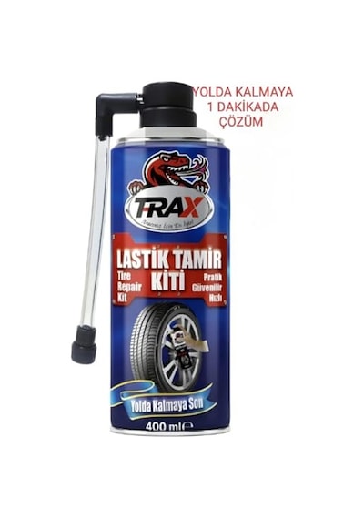 Trax Lastik Tamir Kiti, Acil Durum Oto Lastik Tamir Ve Şişirme Spreyi, 400 Ml