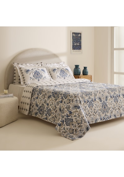 Karaca Home Silvara %100 Pamuk Tek Kişilik Nevresim Takımı Mavi