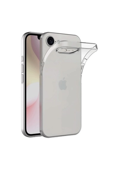 Newface Apple Uyumlu iPhone 16e Kılıf Lüx Şeffaf Silikon Şeffaf
