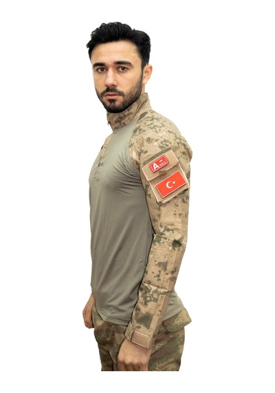 Jandarma Combat Operasyon Tşörtü Askeri Tactical Tşört Bej