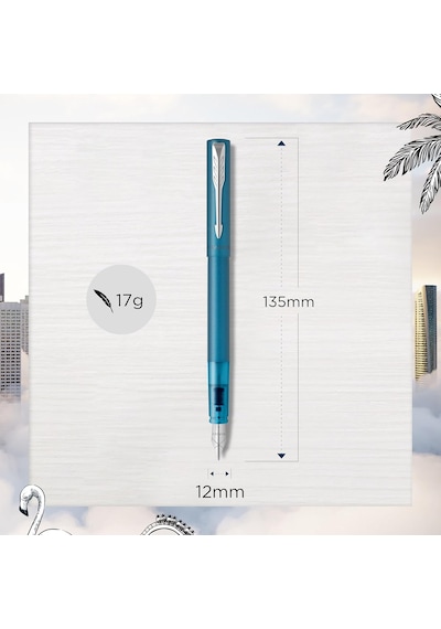 Parker Dolma Kalem Vector Xl Matte Teal M Blue Diğer