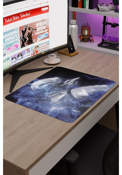 Demon's Souls Kaymaz Dikişli Kauçuk Oyuncu Mousepad V2 - 48x40 Xl Gaming Mouse Pad Fare Altlığı