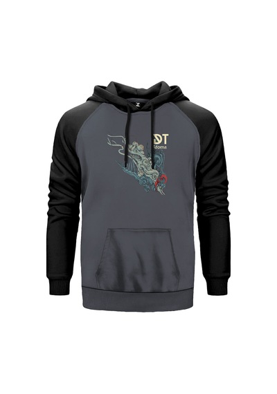 Dark Tranquillity Atoma Kırmızı Renk Reglan Kol Sweatshirt