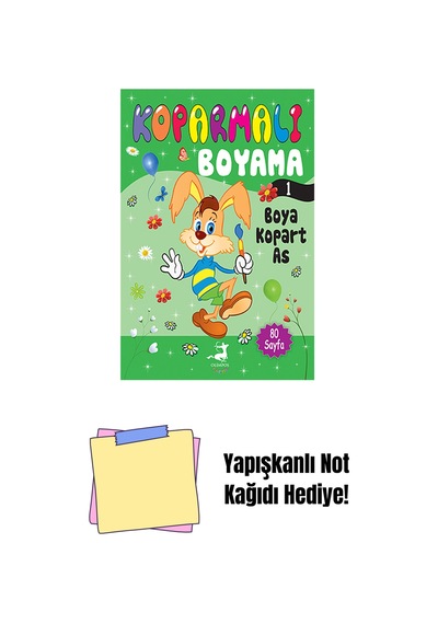Koparmalı Boyama 1 + Yapışkanlı Not Kağıdı
