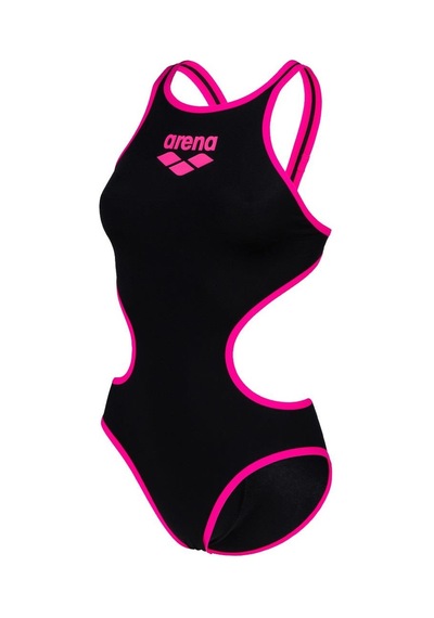Arena One Bıglogo Kadın Yüzücü Mayosu 001198591 Pembe - Siyah
