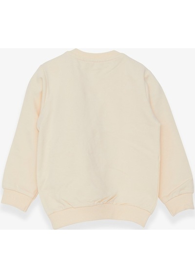 Breeze Kız Çocuk Sweatshirt Ayıcık Aksesuarlı 1.5-5 Yaş, Krem (556838369) Çok Renkli