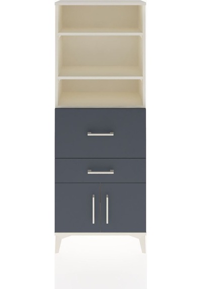 Arges Dolap 3 Raflı 2 Çekmeceli 2 Kapaklı 60x30x163 Aytaşı-an... Aytaşı