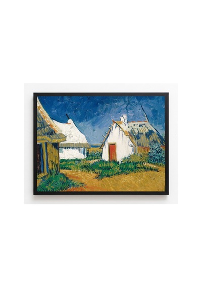 Van Gogh Van Gogh Saintes-maries Üç Beyaz Ev Çerçevesiz Poster 21x30 Cm A4 Tablo Van Gogh