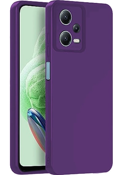 Newface Xiaomi Redmi Note 12 Pro 5g Kılıf Nano İçi Kadife Silikon Semeglbl - 39 - Mor