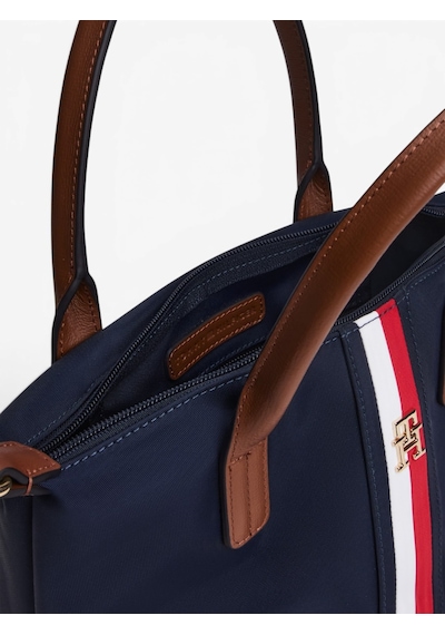 Tommy Hilfiger Popette Mını Tote Corp Kadın Mavi Çanta - Aw0aw19025