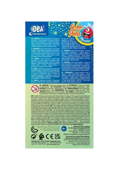 Nessiworld 18828 Idea Clemetoni - Mini Kalem Laboratuvarı - Canavarlar Diğer