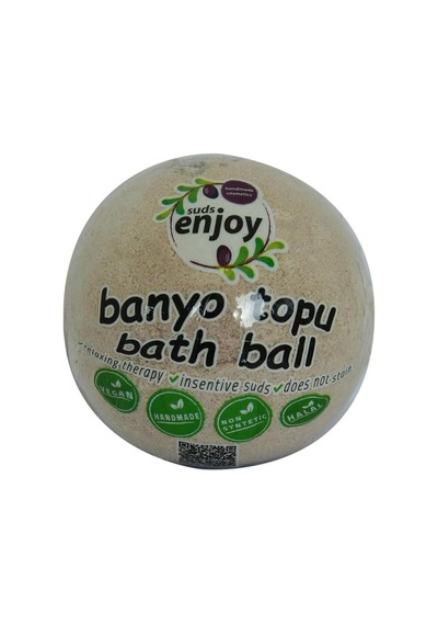 Lavantalı El Yapımı Banyo Bombası Banyo Topu Mor 90-120 Gr 285 ML