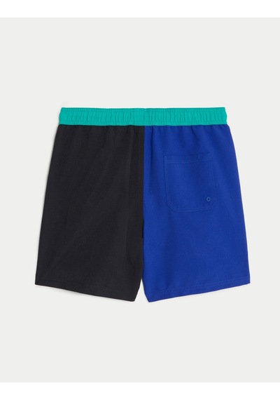 Marks & Spencer Renk Bloklu Deniz Şortu (6-16 Yaş) T87007297W Mavi