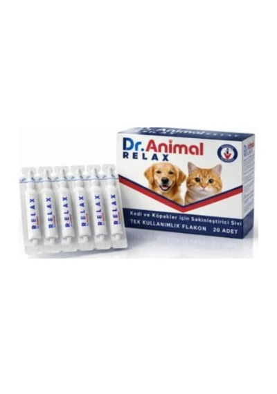 Dr. Animal Relax 20'li Pipet 30g Kedi Ve Köpekler İçin Sakinleştirici Destek