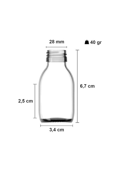 30 Ml Sızdırmaz Kapaklı Şeffaf Shot Şişesi 30 Cc Ginger Şat Beyaz Cam Şişe 6 Adet Kilitli Plastik Siyah Kapak 0