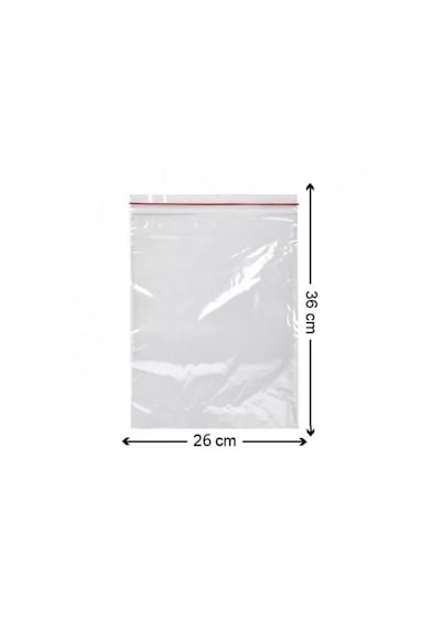 Kilitli Torba 26x36 Cm 200'lü Kilitli Buzdolabı Poşeti Şeffaf Naylon Torba Kilitli Saklama Poşeti