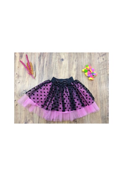 Çello Mello Kız Çocuk Puanlı Tütü Etek Pembe Pembe