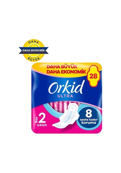 Orkid Ultra Hijyenik Ped Uzun 28'li