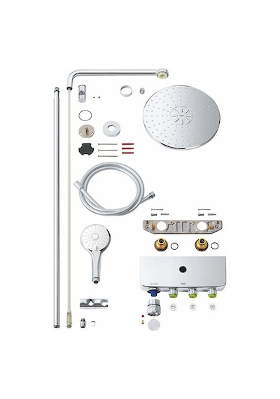 Grohe Euphoria Smartcontrol System 310 Duo Duvara Monte Termostat Krom